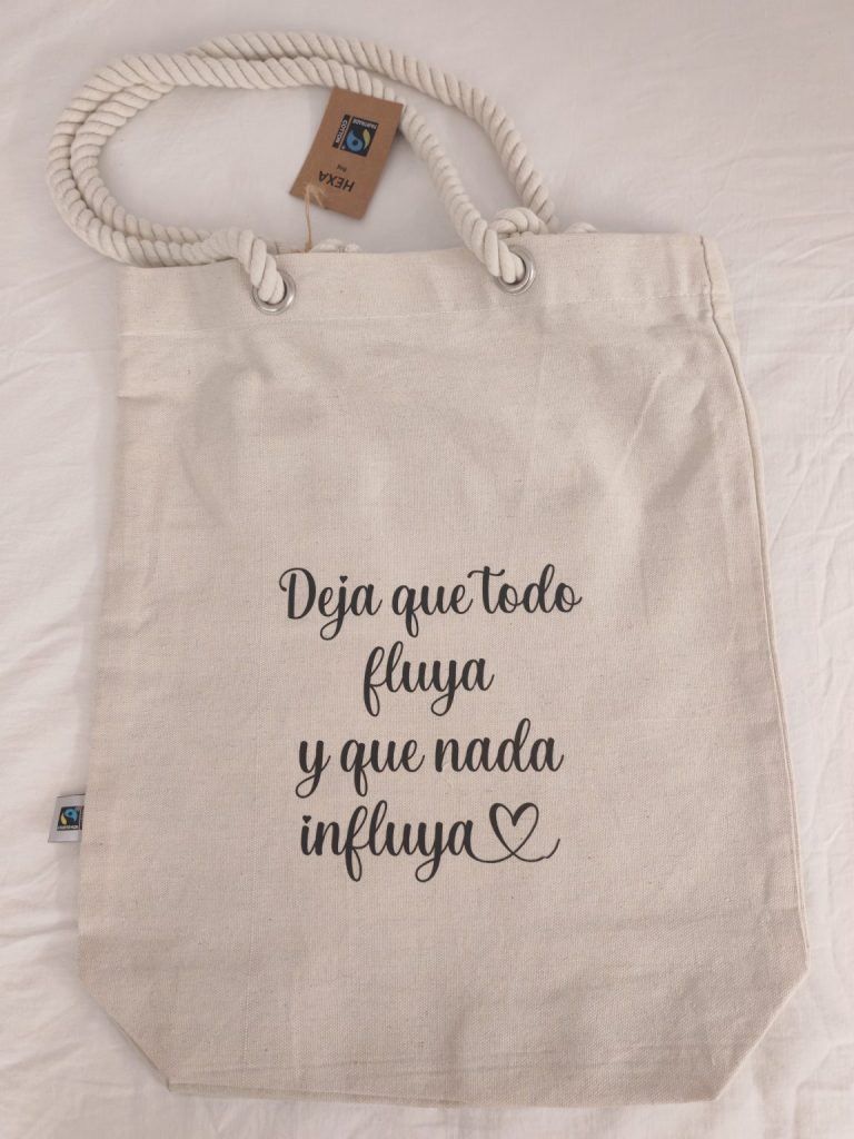 Tote bag de cuerda · Frase